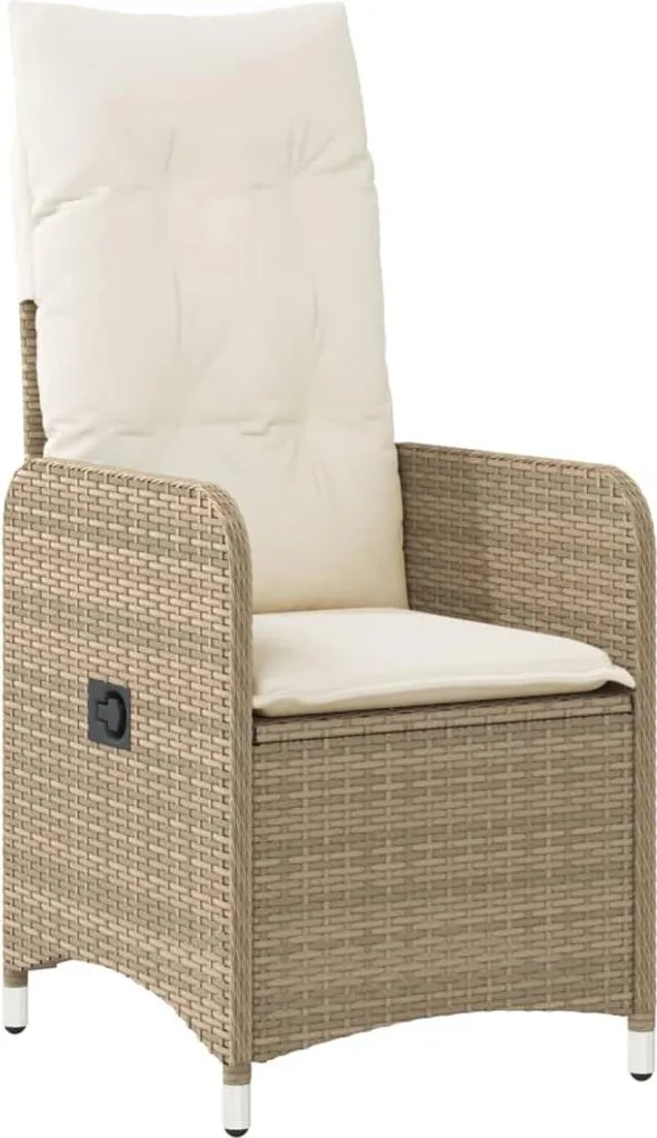 Poltrona Giardino vidaXL Beige Poly Rattan | La Tua Nuova Area Chill