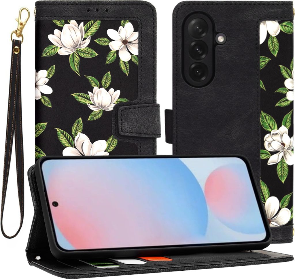 Techsuit FlipCraft Hülle für Samsung Galaxy A56 5G - Stilvoller Schutz in Schwarz KP36571