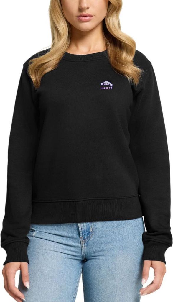Spreadshirt Cinnamoroll Stick Portrait Damen Premium Pullover, S, Schwarz