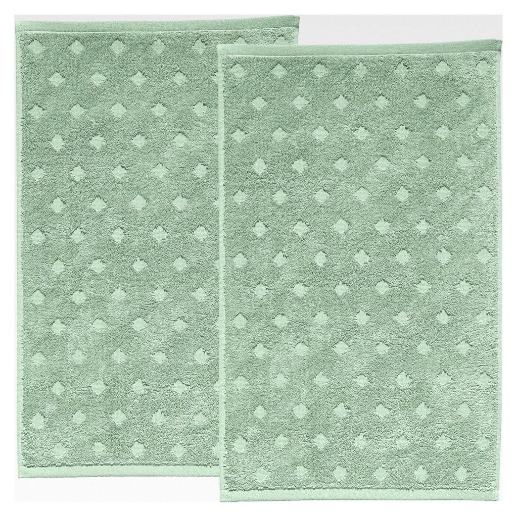 Gästetuch 2er-Pack Baden Baden Jade Größe 30x50 cm - saugstark, schnell trocknend, samtweich, mit Schlaufe