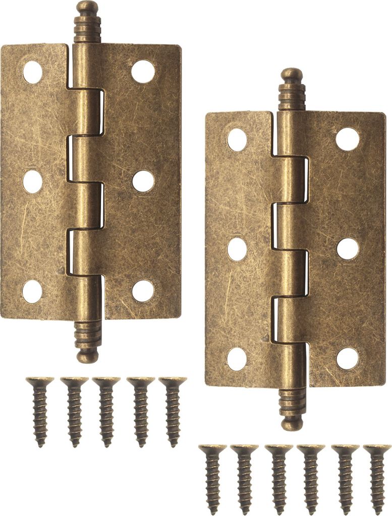 'FUXXER Antike Scharniere, Klassisches Design, 83x43mm, bronze, 2er Set'