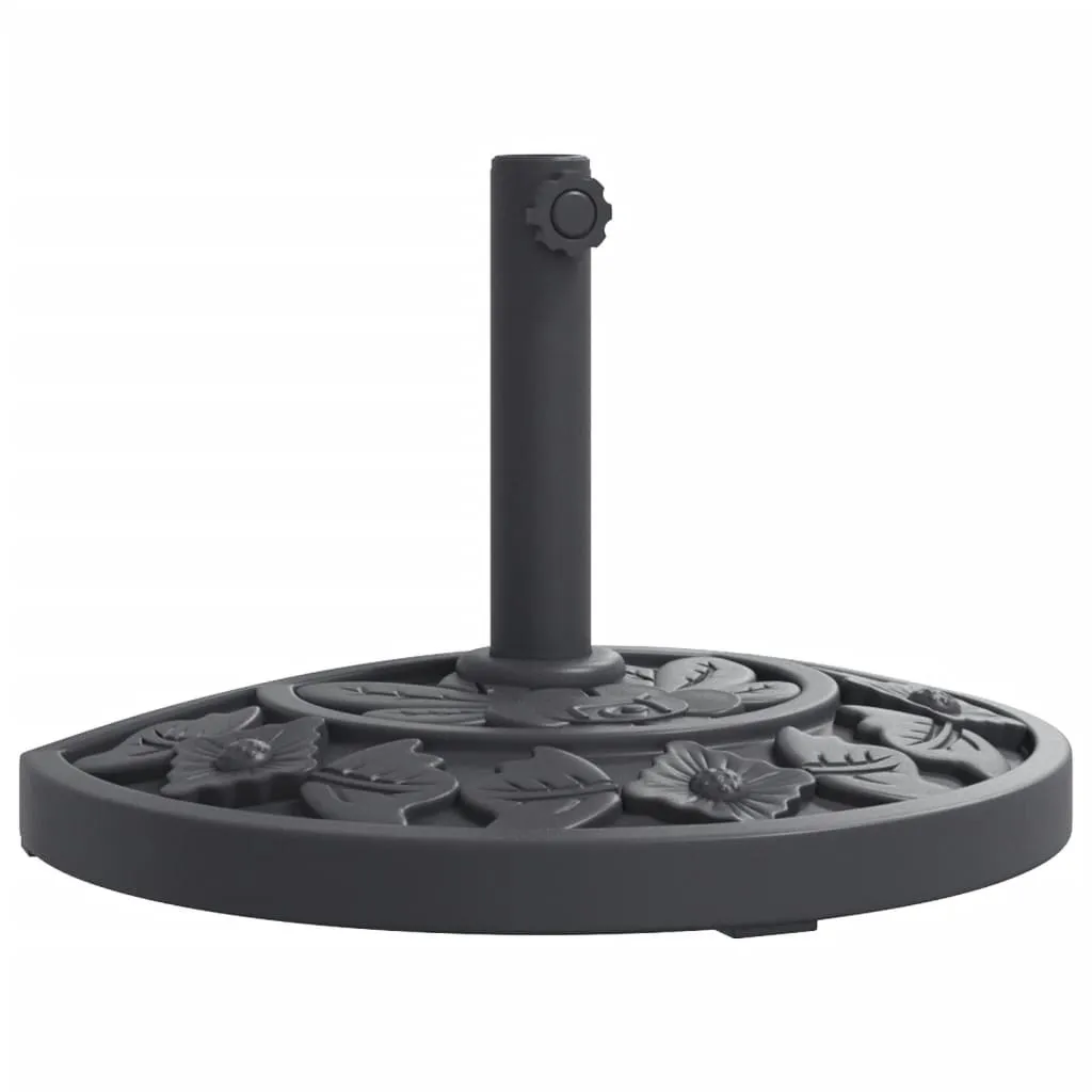 Support de parasol demi-cercle 9 kg vidaXL pour balcon et terrasse