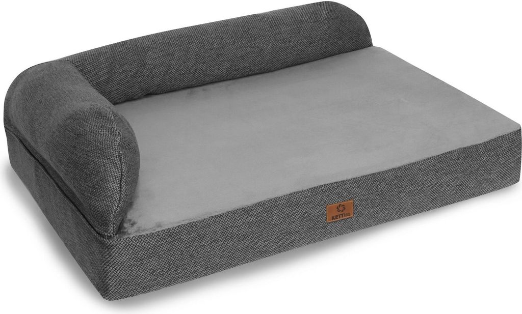 elGiga orthopädisches Hundebett Markus - Bezug mit RV waschbar - XL 120 x 75 cm