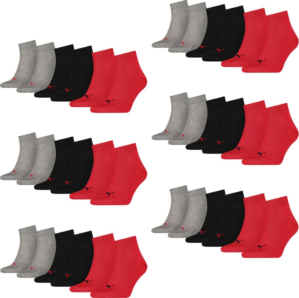 18 Paar PUMA Uni Quarter Socken Produktbild 