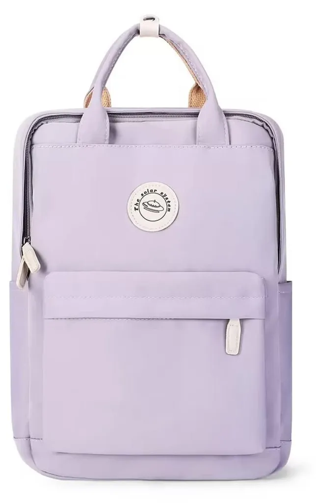 Sac à dos violet 14 pouces pour ordinateur portable scolaire et ville
