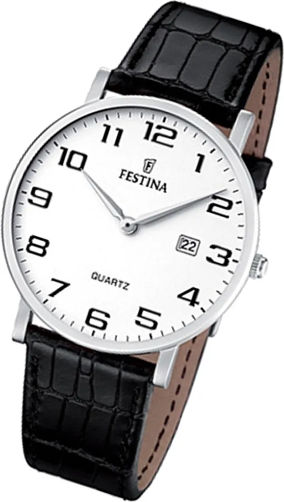 Festina Orologio Uomo F16476-1 Cronografo Classico in Pelle Nera - 7