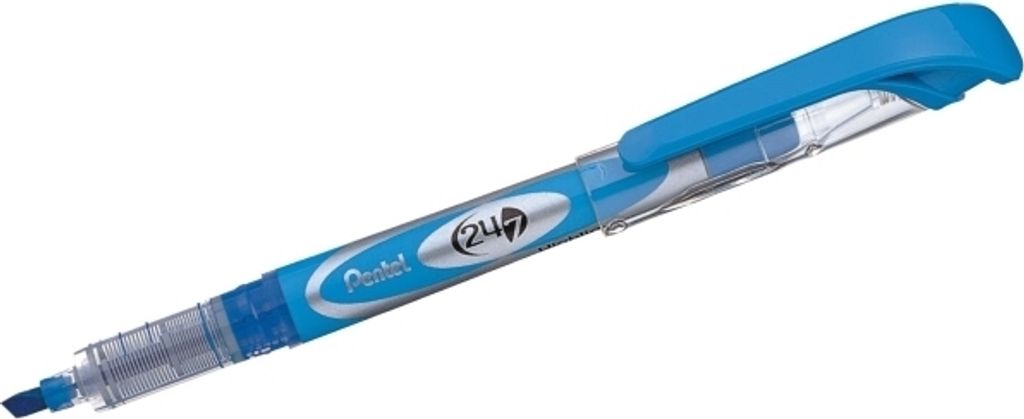 Pentel Textmarker m. Fluessigtintentechno. Highlighter h.bl