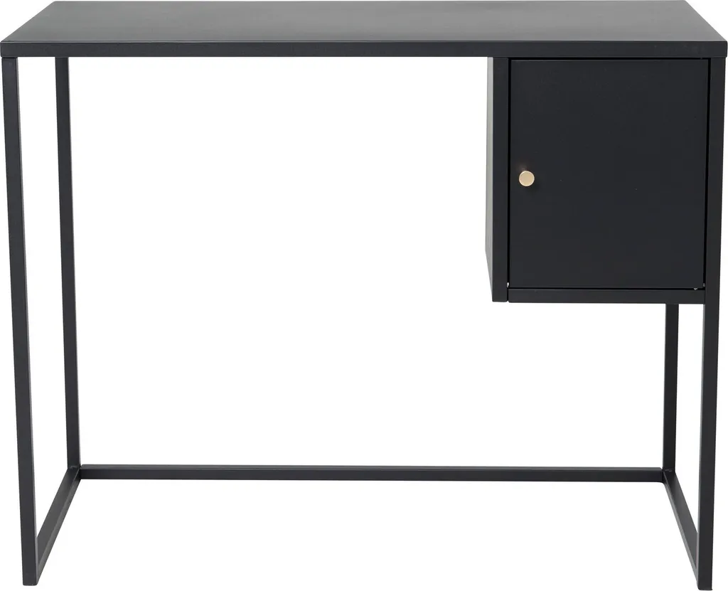 Bureau Bakal noir 1 porte : Finissez-en avec le désordre sur la table