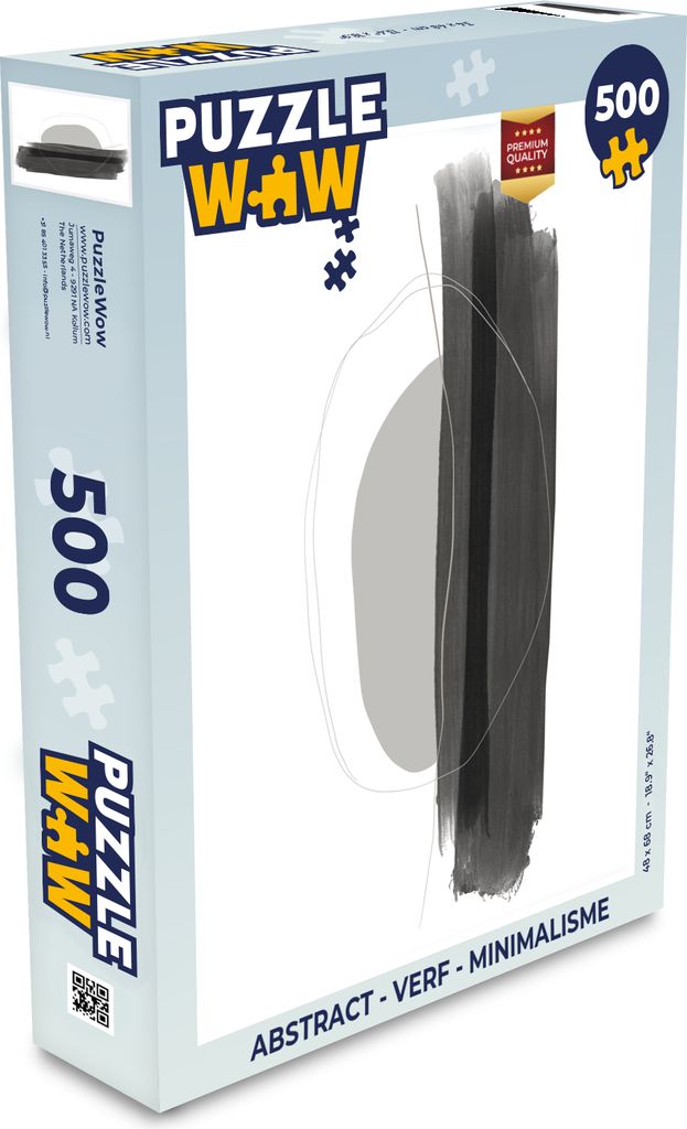 MuchoWow Puzzle 500 Teile Abstrakt - Malerei - Minimalismus - Denken - Spiel - Toy