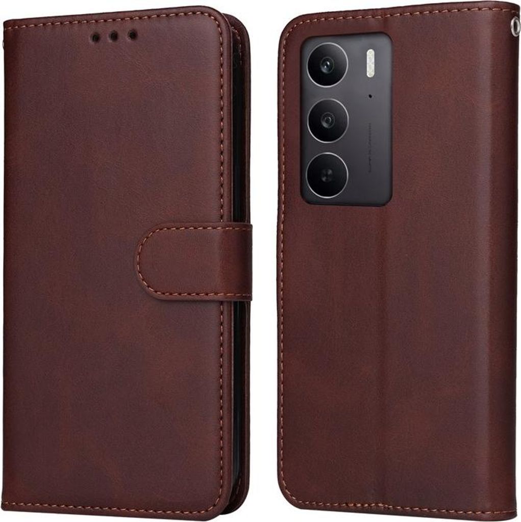 OPPO A5 5G Hülle - Coverup Klapphülle - Braun