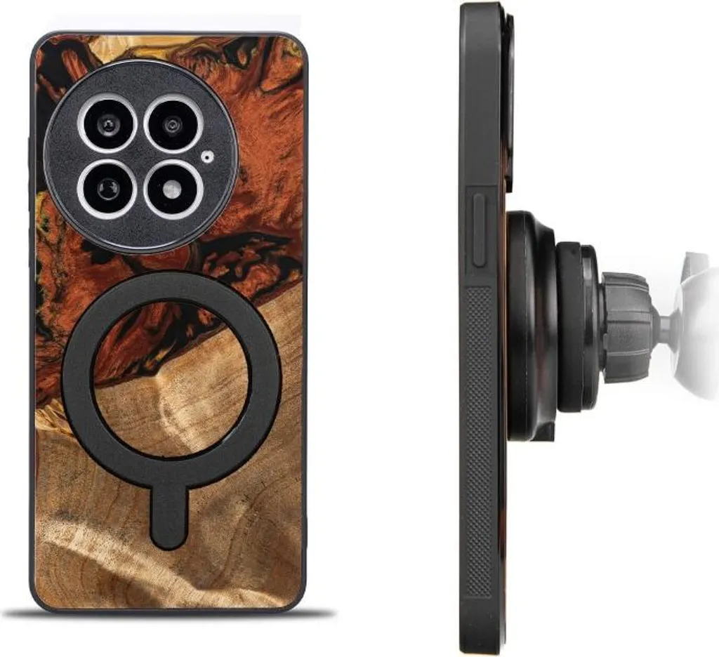 Coque MagSafe OnePlus 13 Bois Véritable Bewood 4 Elements Fire Unique - 2