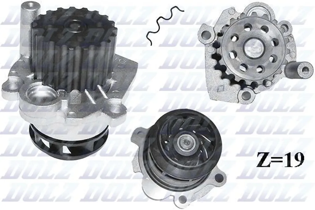 Pompe à eau DOLZ A249 haute performance pour Seat Skoda et VW Touran