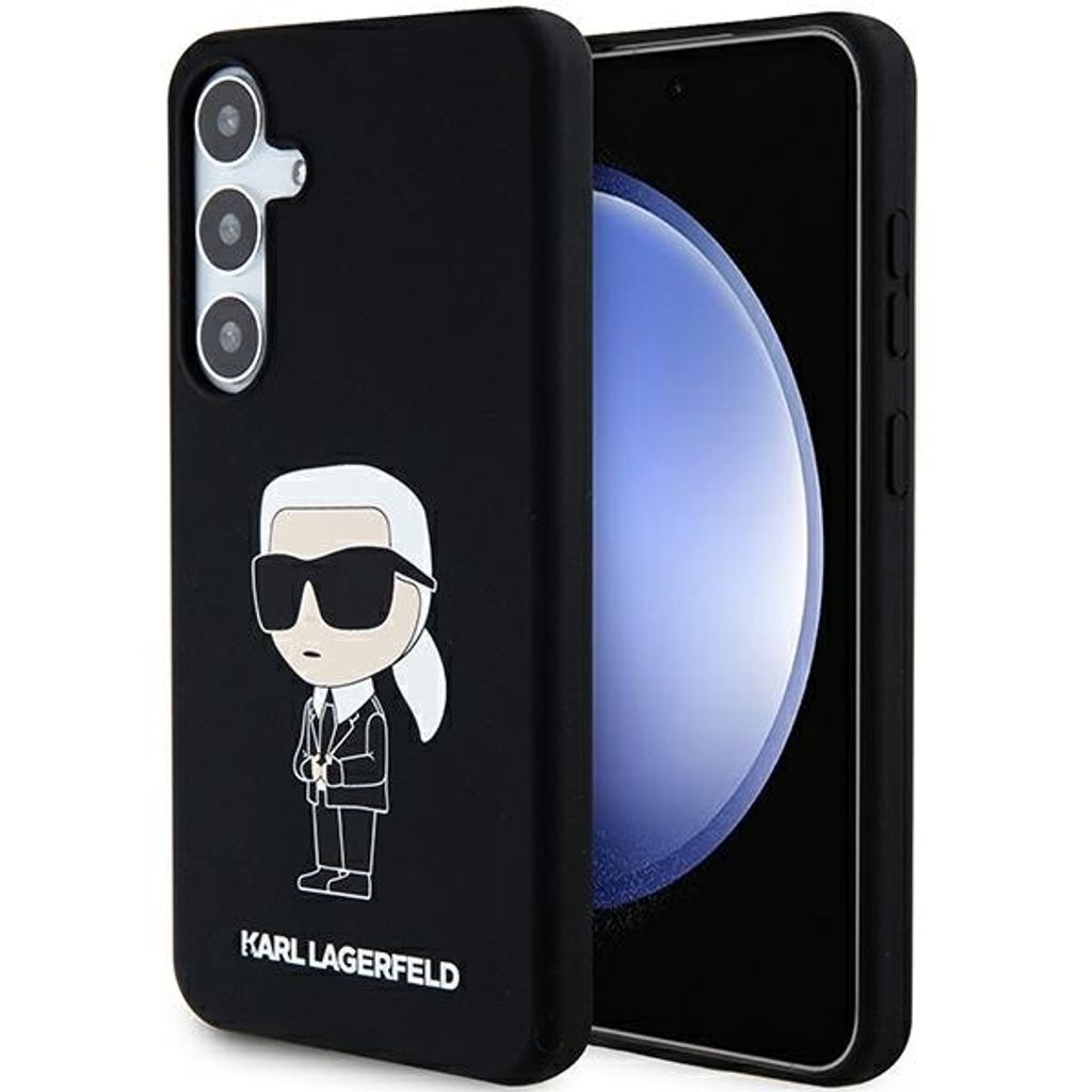 Etui Karl Lagerfeld Silicone Ikonik Na Samsung Galaxy S24 - Czarne