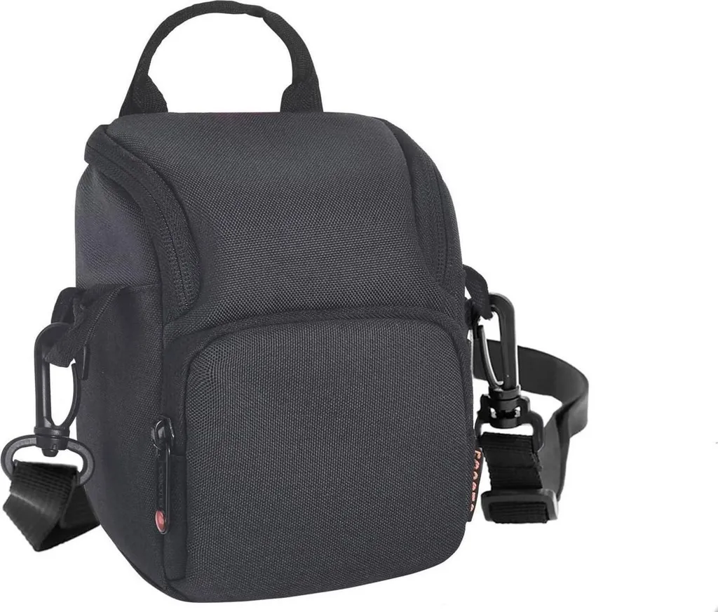 Borsa fotografica compatta antiurto per Nikon Canon Sony Olympus Nero