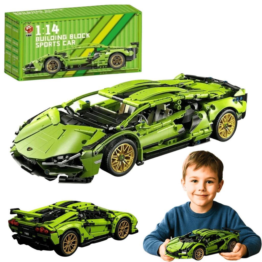 Technik Bausteine Auto 1280 Teile mechanisches Modell bewegliche Teile bauen Kinder Erwachsene