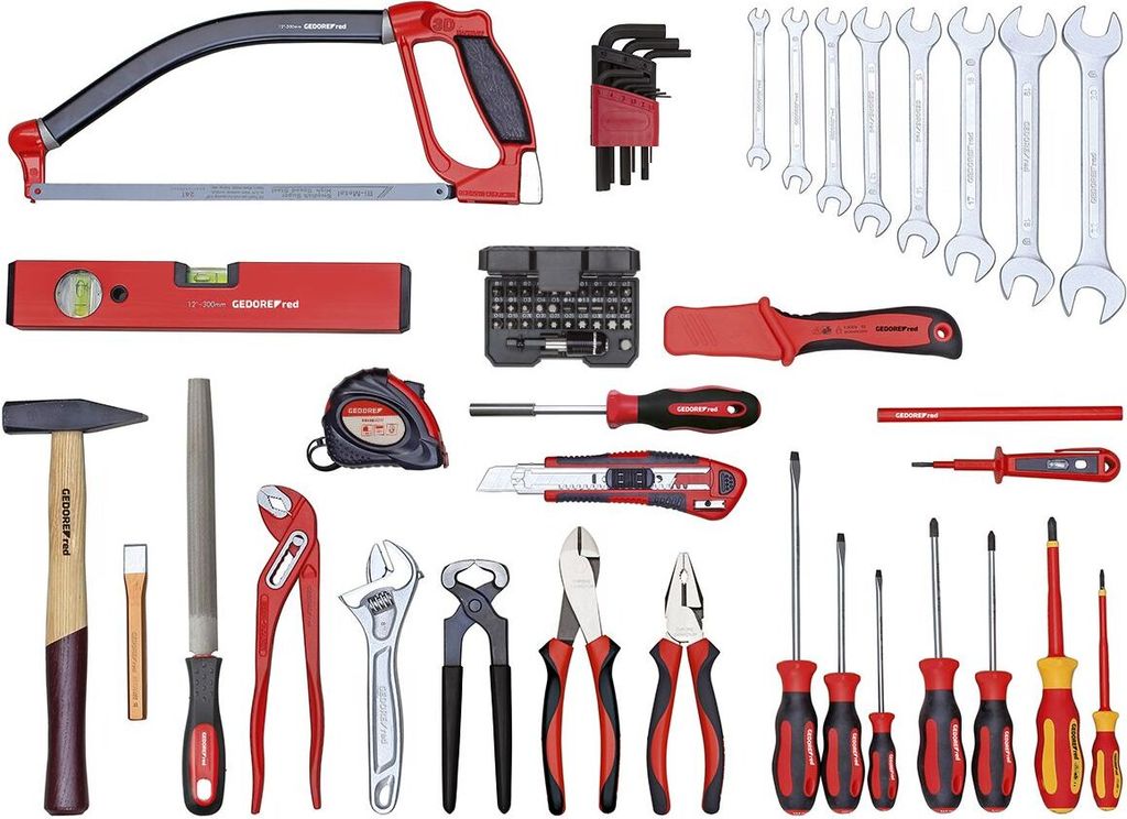 GEDORE red R21000072 Werkzeugsatz BASIS lose 72-teilig, 3301627