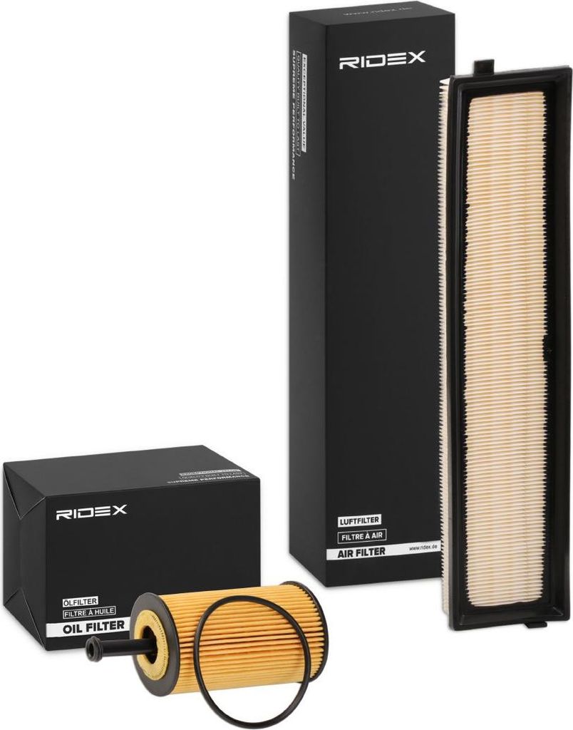 RIDEX Filterset Inspektionspaket Filtersatz passend für PEUGEOT 206 Schrägheck (2A/C) 206 CC (2D) 307 (3A/C) 307 SW (3H) 206 SW (2E/K) 307 Break ...