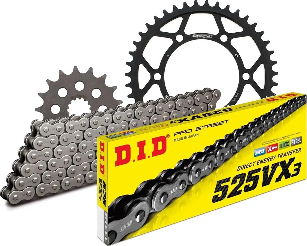 Remplacer kit chaîne Suzuki GSX-S 750 (17-20) - D.I.D 525VX3 112 rivets