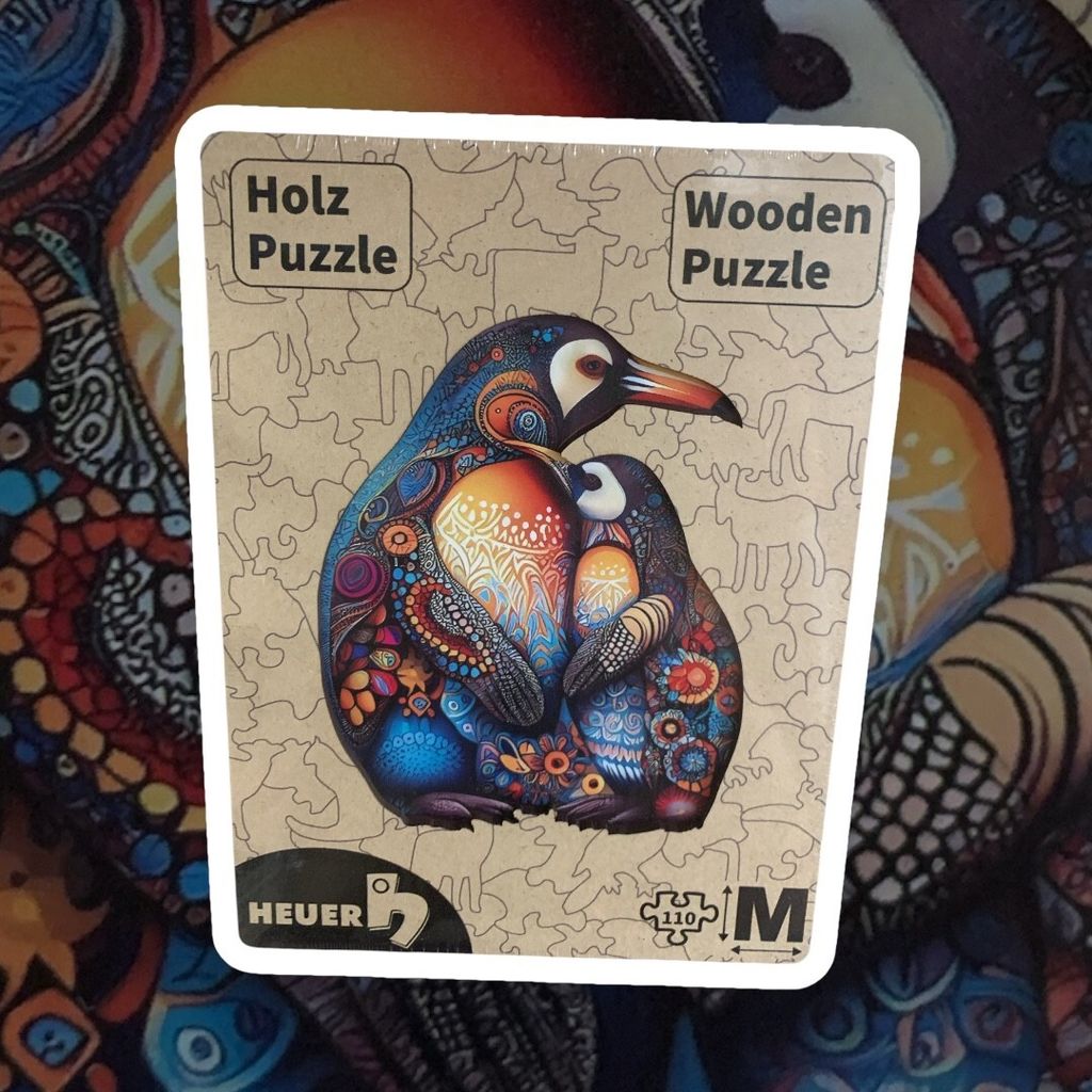 Creative-Art Wooden-Puzzle Holzpuzzle HEUER Motiv: Pinguin 2, 110 Teile, M