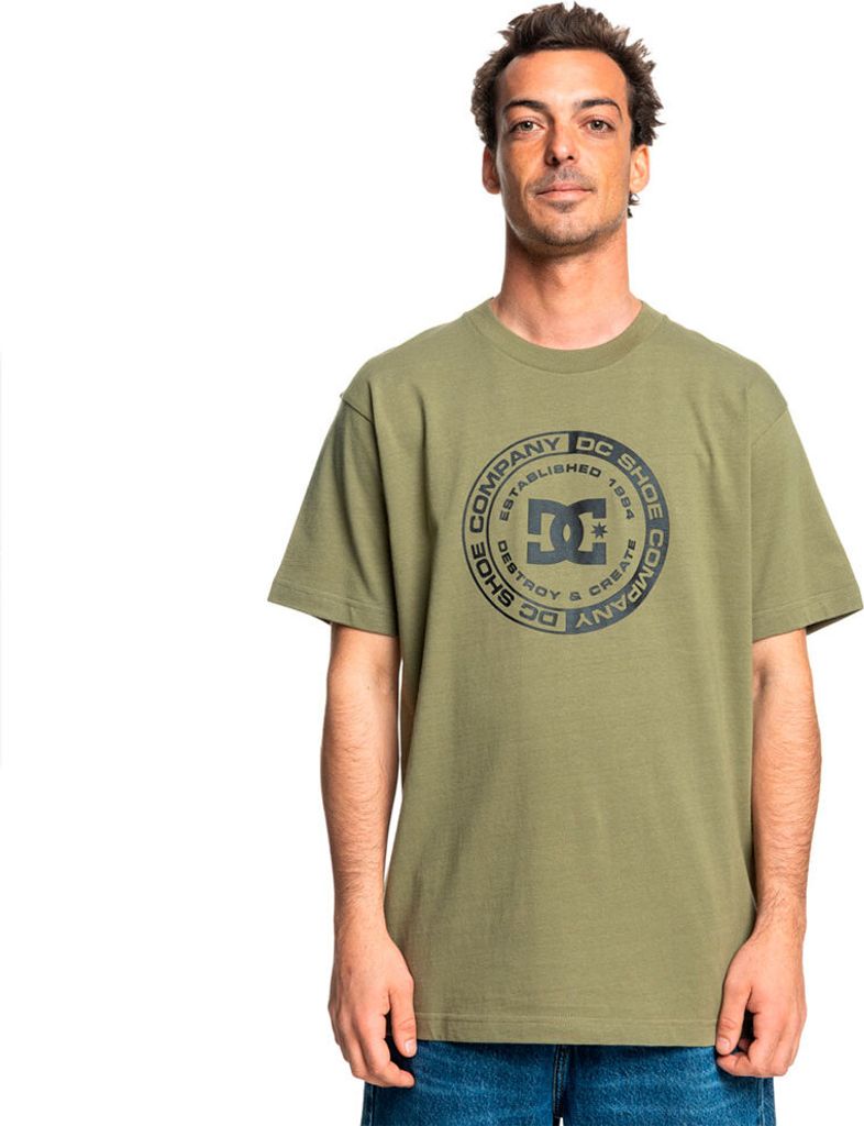 Dc Shoes Corpo Kurzarm-t-shirt Grün M Herren Grün M