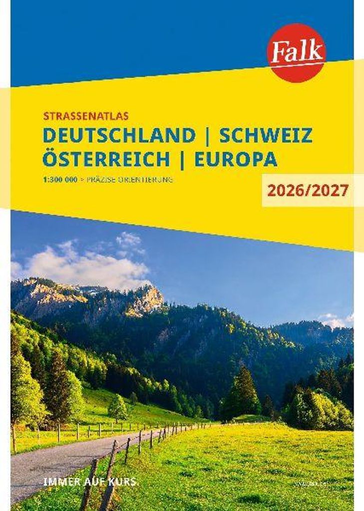 Falk Straßenatlas 2026/2027 Deutschland, Schweiz, Produktbild 
