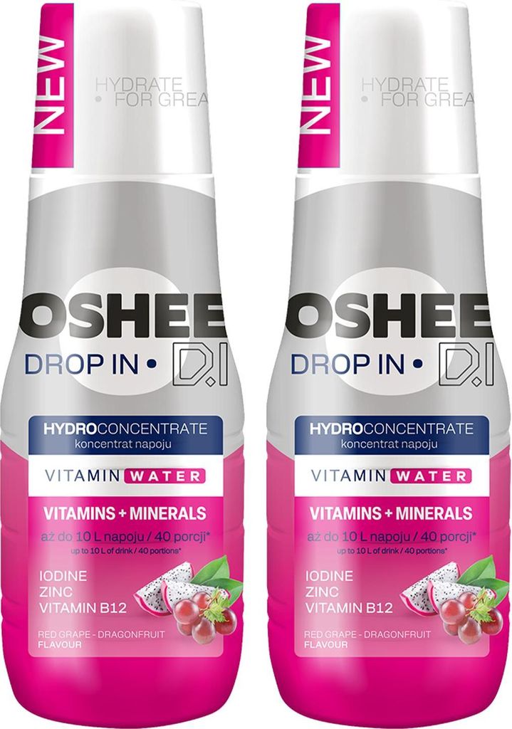 OSHEE Tropfen Grapefruit Vit+Mineral Sirup 500ml, 2 Stück