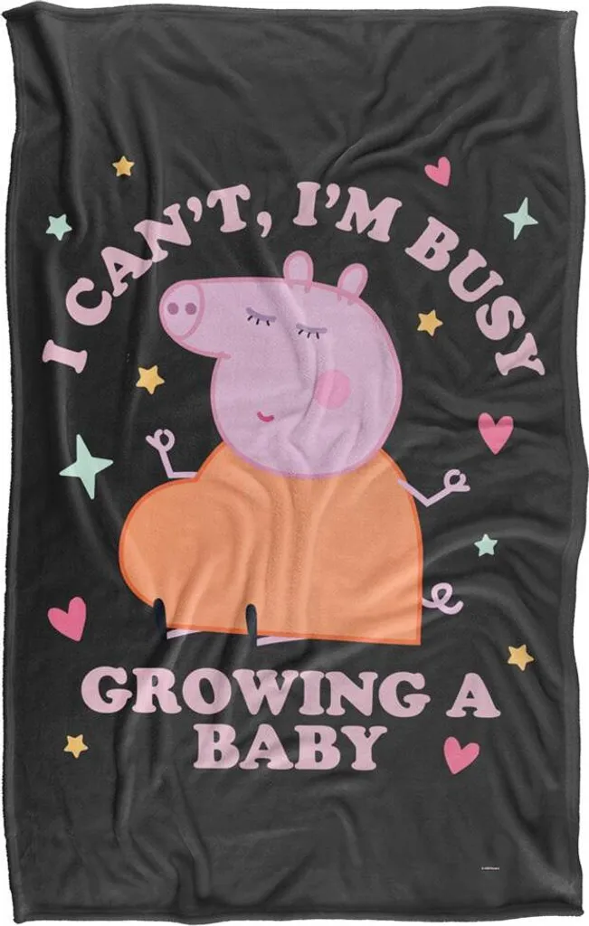 Couverture Peppa Pig Anti-Froid Bébé - Plaid Blanc TV15196 Douceur