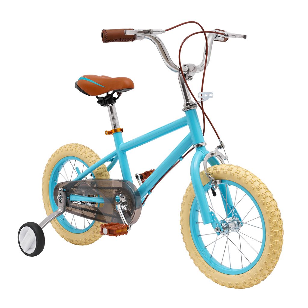 Tagtuell 14 Zoll Kinderfahrrad Für 3-4 Jahre - Verstellbar Mit Stützrädern & Doppelbremse
