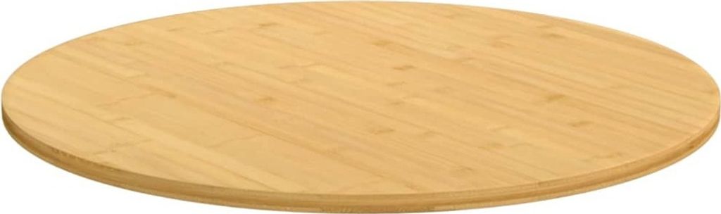 vidaXL Plateau de table Ø60x1,5 cm Bambou Image du produit 