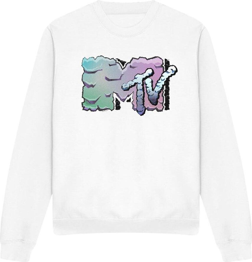 MTV - Sweatshirt für Herren/Damen Uni TV12564 (L) (Weiß)