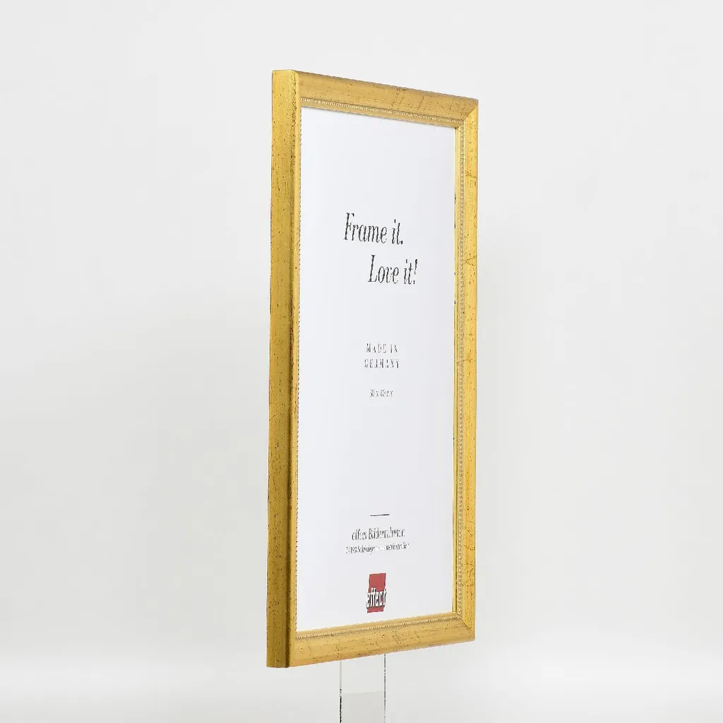 Cornice Oro A6 10,5x14,8 cm con Vetro Museo | Design Luxury Profilo 85 - 11