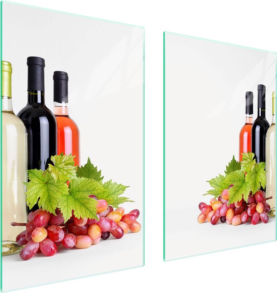 Glasschutzplatte Für Küche 65X52 Wein
