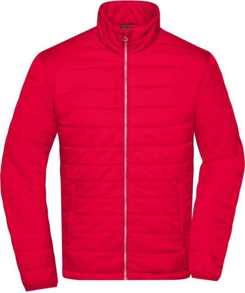 Men's Padded Jacket Leichte, wattierte Steppjacke red, Gr. L