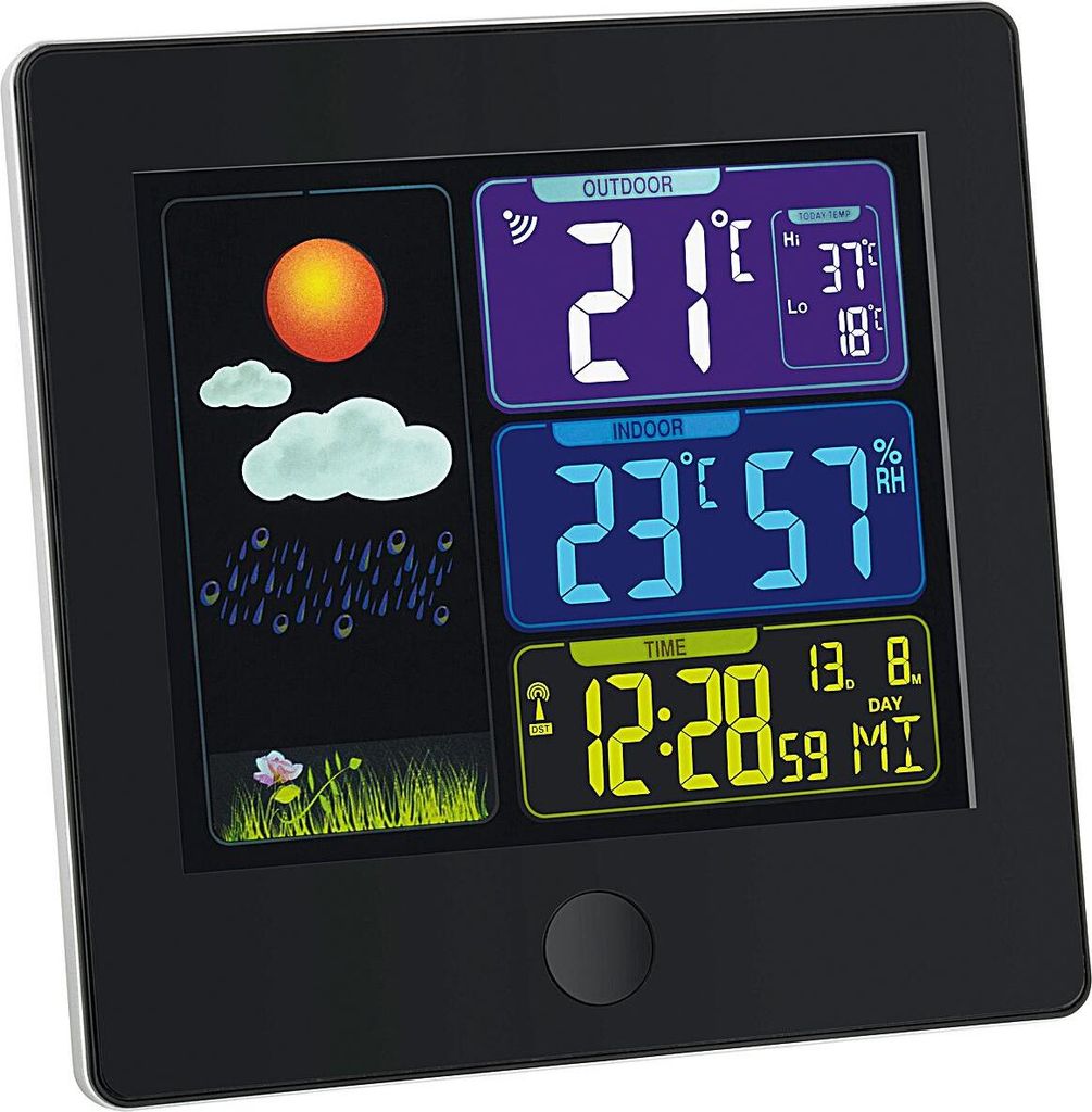 Funk-Wetterstation mit Farbdisplay und Außensender SUN Produktbild 