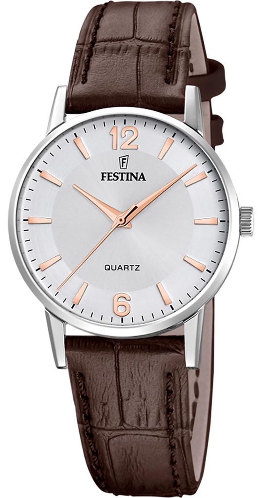 Festina Damenuhr Klassik Armbanduhr Leder braun UF20691/2 Produktbild 