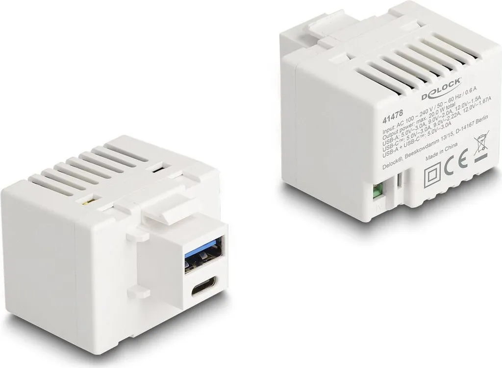 Module Keystone Delock USB PD 20W : Fini les Adaptateurs sur les Prises