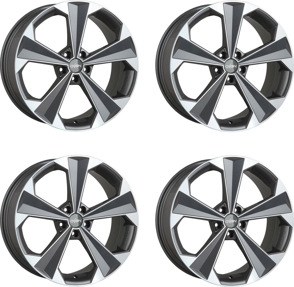 4 Oxigin Felgen 22 OXRS 8.5x19 ET43 5x114.3 TITANP für Nissan Murano