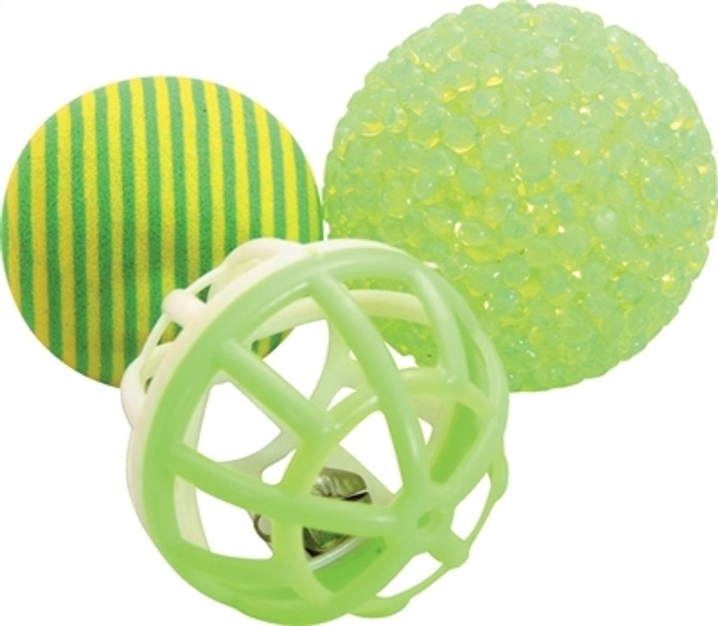 Zolux Cat -Spielzeugkugeln grün