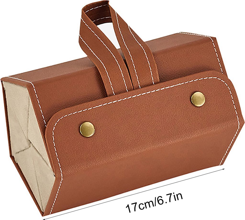 Brillen-Aufbewahrungsbox mit Metalldruckknöpfen, mehrere Fächer, einfarbiges Design, Sonnenbrillen-Schmuck-Organizer, Aufbewahrungskoffer