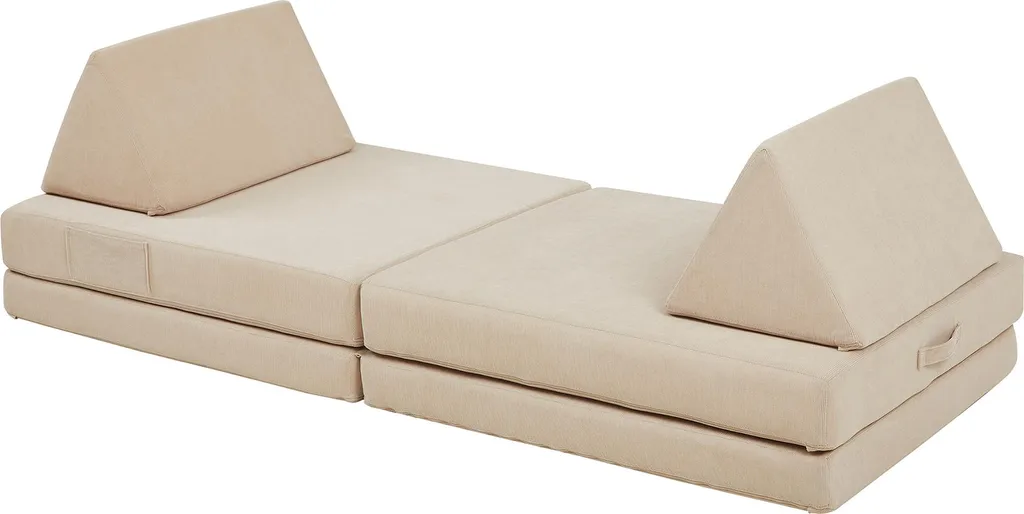 Divano Montessori Norhulta 5 Pezzi: Arredo Gioco Modulare Cord Beige - 7