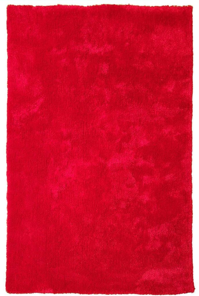 Teppich SHAGGY ELEGANCE | Farbe: Rot; Größe: 120x170 cm | strapazierfähig und leicht zu reinigen | Wohnzimmer | Schlafzimmer