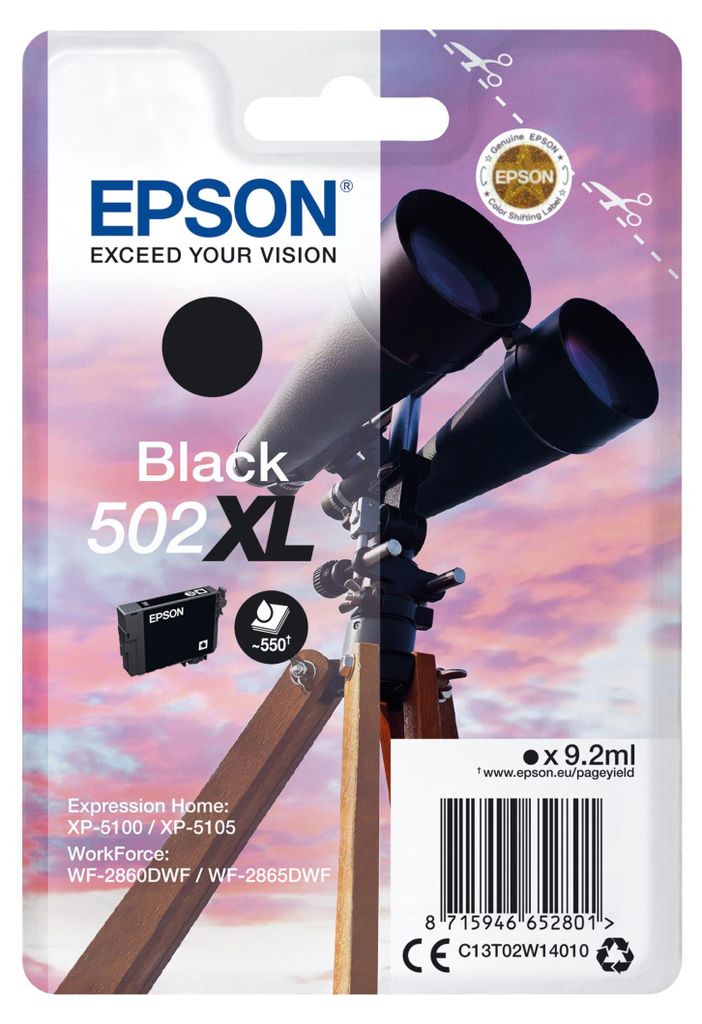 Epson 502XL - 9.2 ml - haute capacité - noir - original - Image du produit 