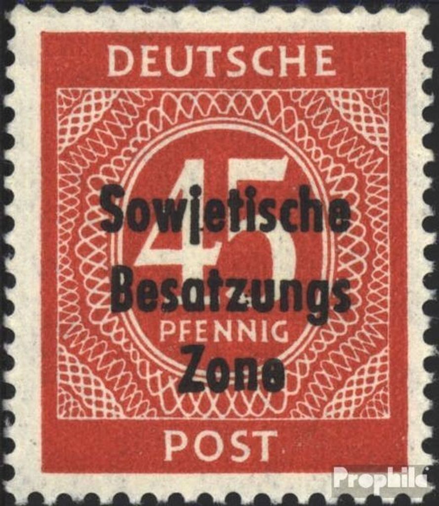 Briefmarken Sowjetische Zone (All.Bes.) 1948 Mi 209 postfrisch SBZ-Aufdruck