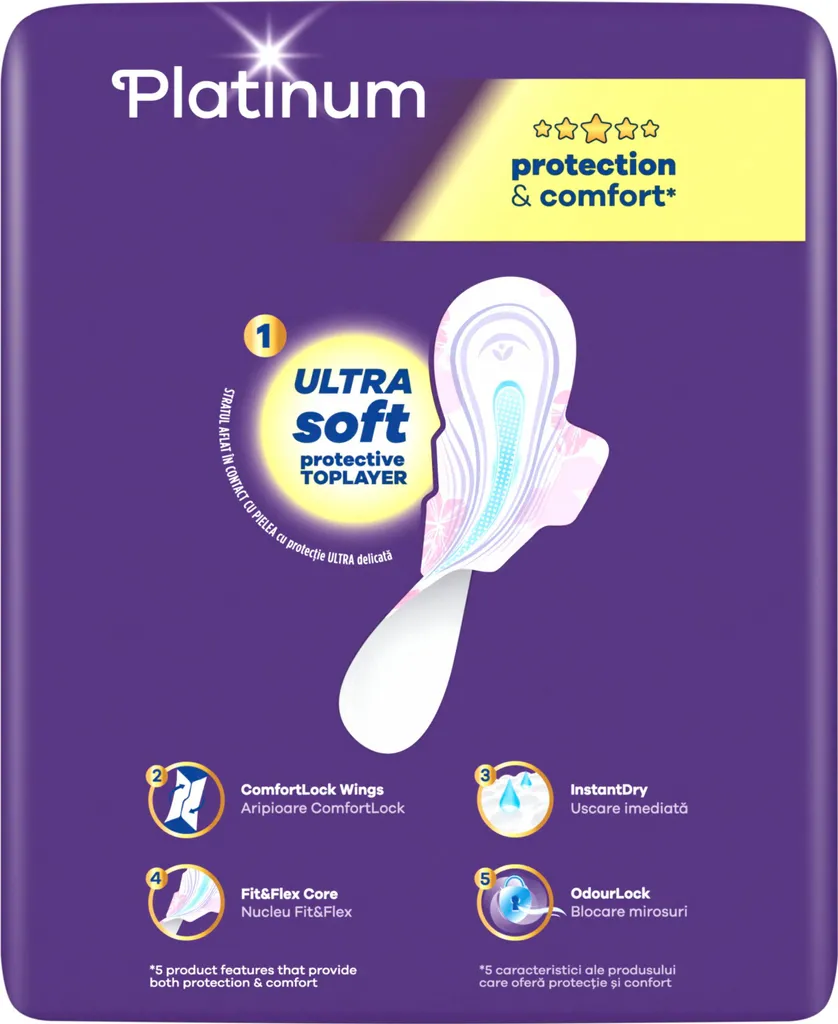 Always Platine Super Extra avec Ailettes ComfortLock - Pack de 36 Unités - 3