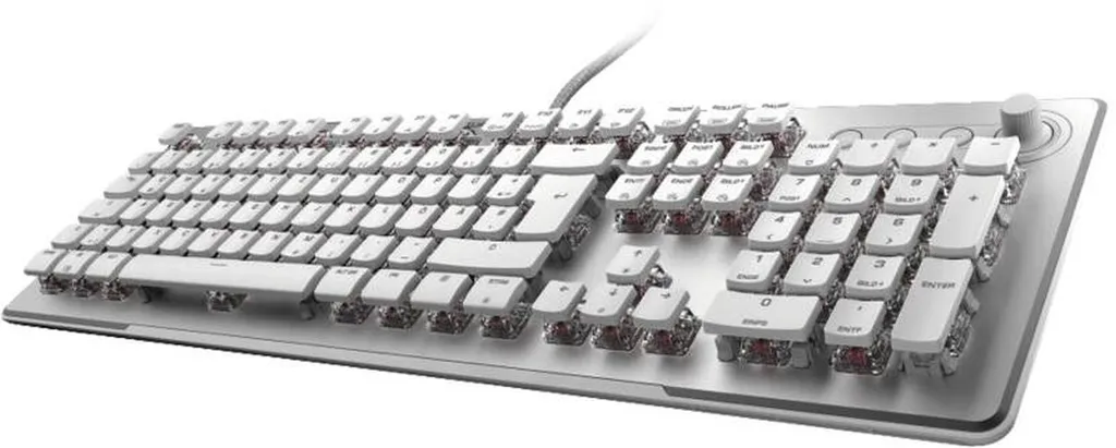 Clavier mécanique gaming pour setup blanc Turtle Beach Vulcan II Max