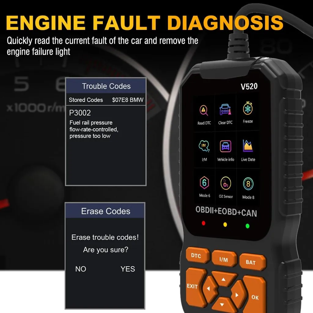 Scanner de Diagnostic Automobile INF pour Effacement Code Défaut - 6