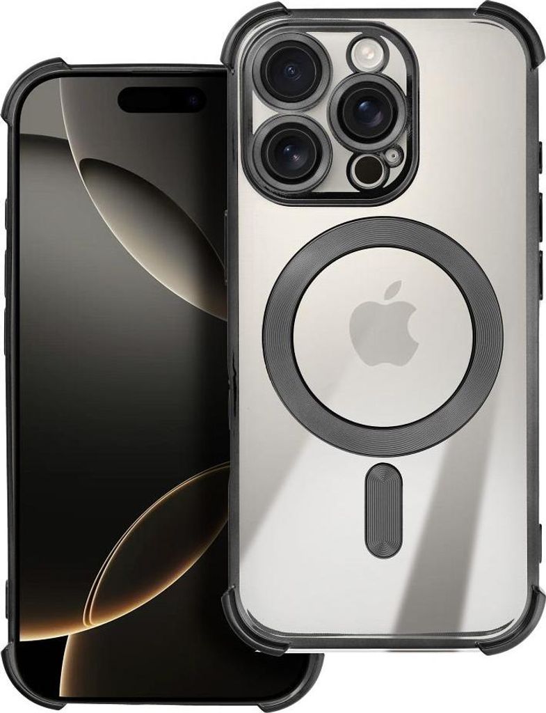Case passend für iPhone 17 PRO Antishock Electro kompatibel mit MagSafe black