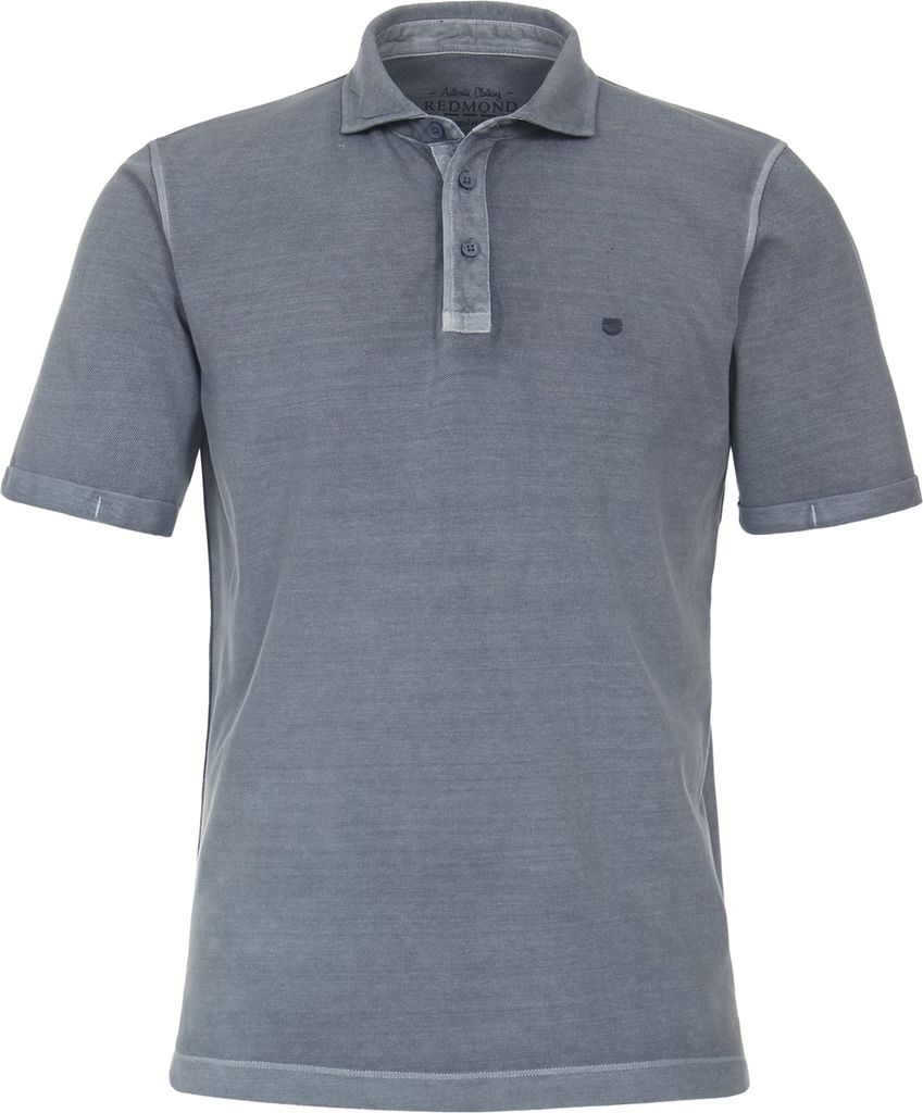 REDMOND Vintage-Poloshirt ohne Brusttasche Blau 2XL Produktbild 