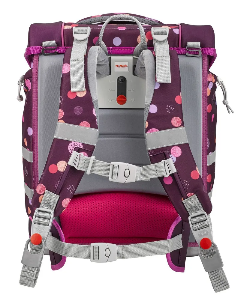 McNeill McLight 2 Set de 6 pièces Cartable ergonomique Ruby framboise