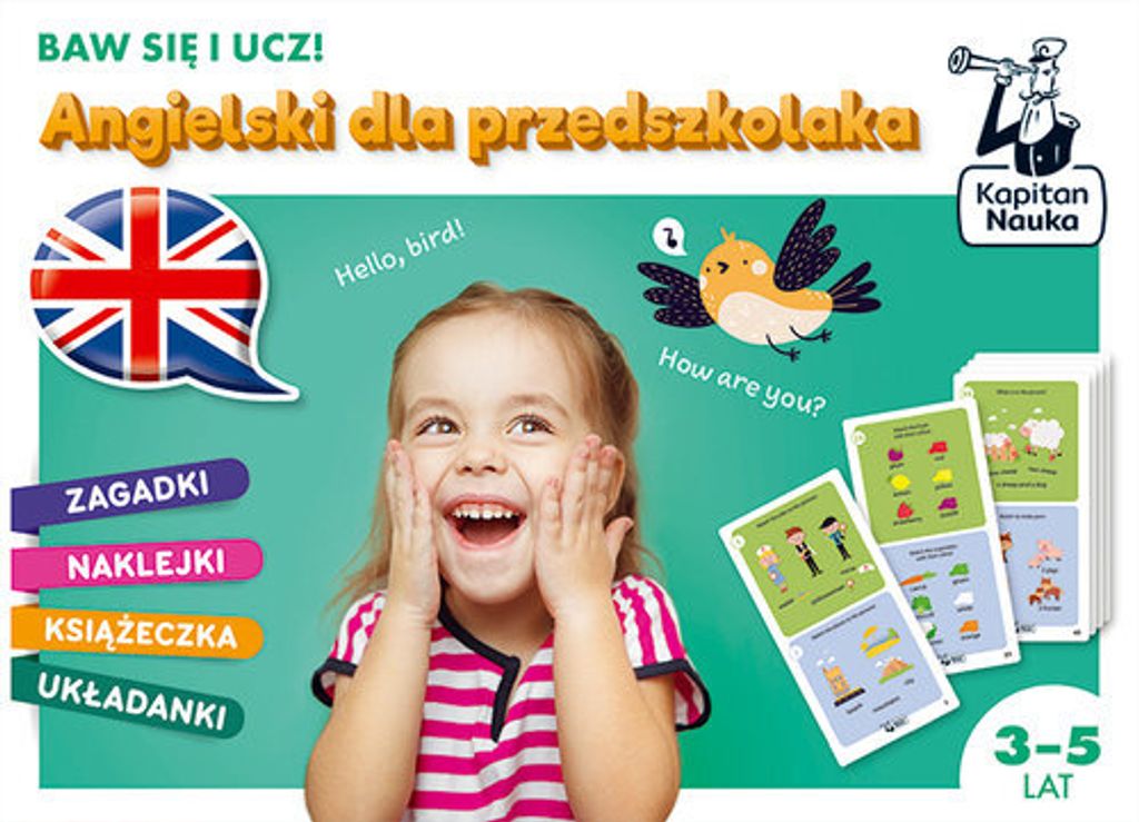 Kapitan Nauka Angielski dla przedszkolaka 3-5 lat - nauka przez zabawę